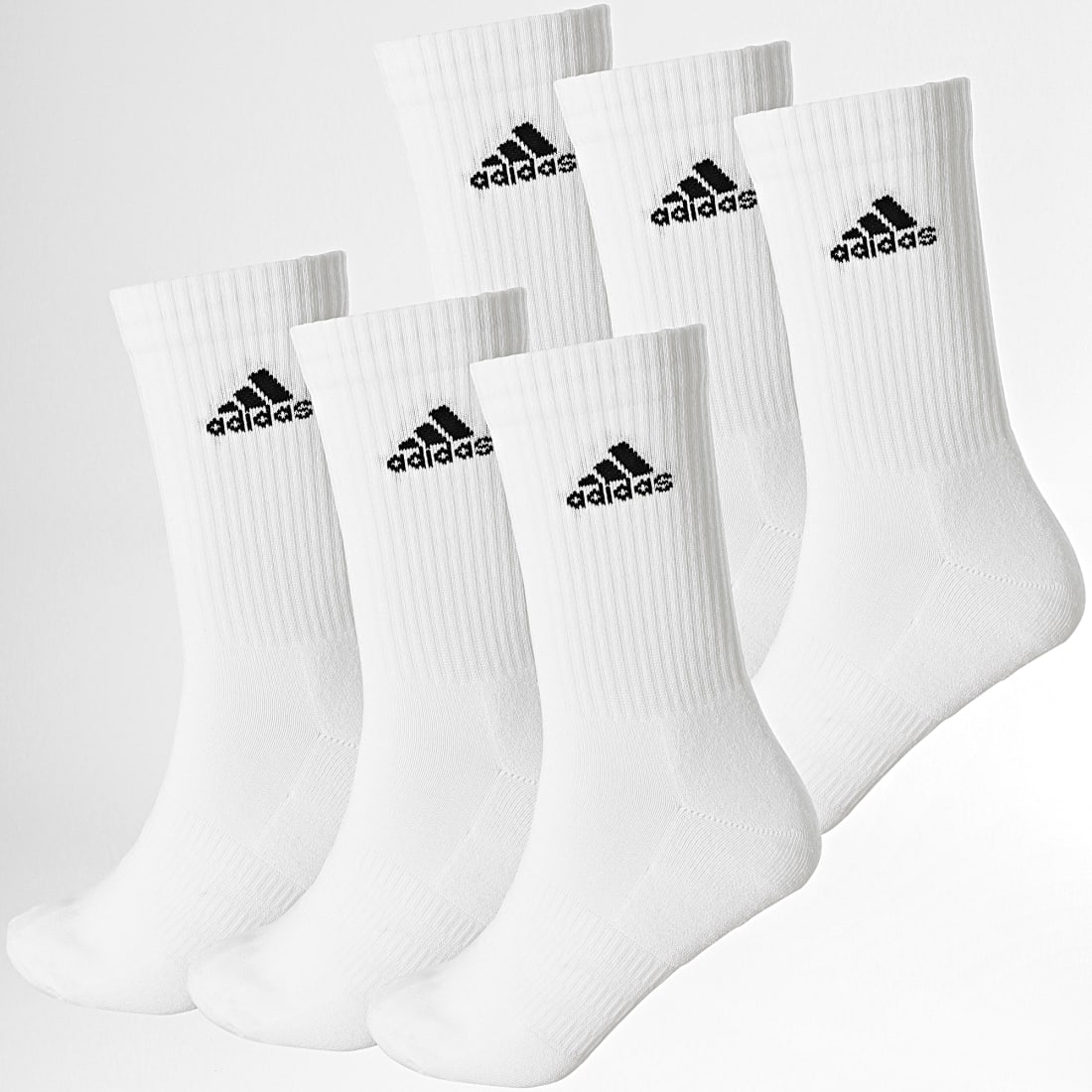 6 Paires Chaussettes hautes Blanches